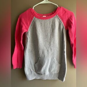 OshKosh B'gosh Gray and Pink Knit Sweater